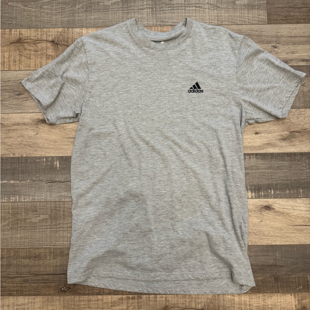 Adidas Men's Heather Gray Short Sleeve Tee